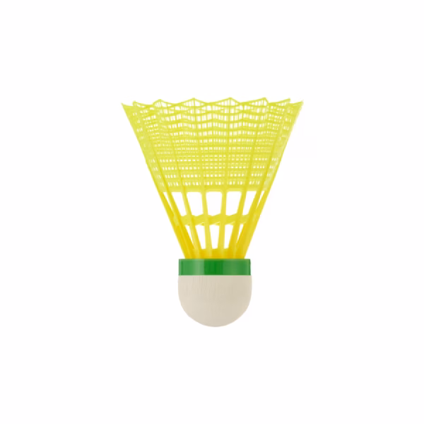 ลูกขนไก่พลาสติกขนาดกลางรุ่น PSC 100 แพ็ค 3 ชิ้น (สีขาว/เขียว/ส้ม) - Image 2